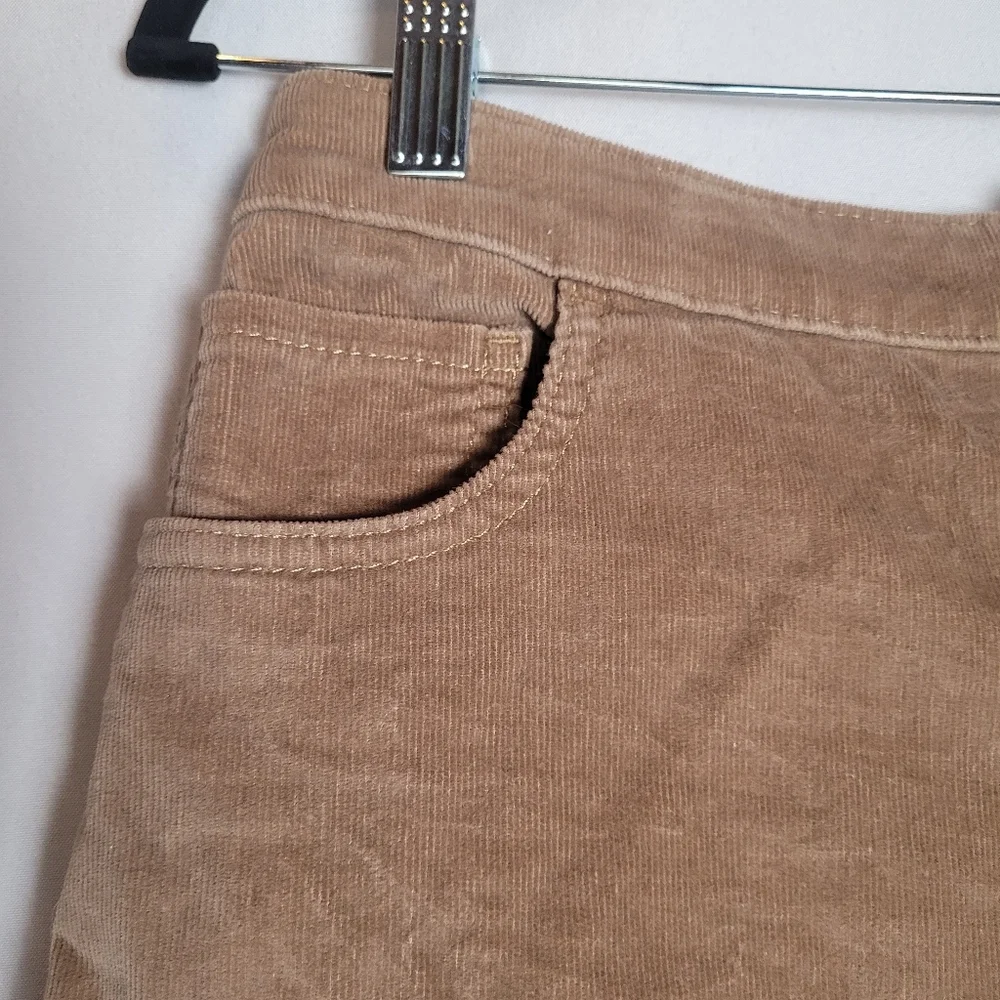 Express Tan Brown Corduroy Button Front Mini Skirt Size 8